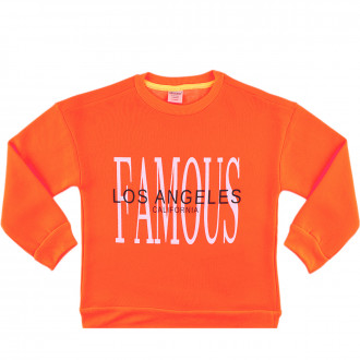 Блуза от триконечна вата за момичета "Famous"