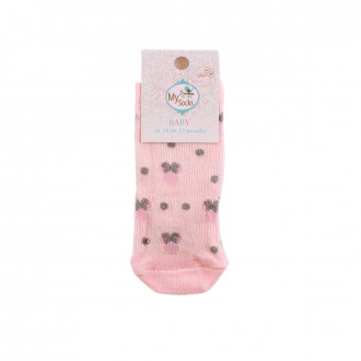 Бебешки къси чорапки за момичета (6 - 18 мес.)