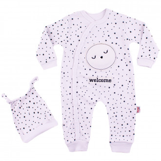Бебешки гащеризон-пижама с шапка (0 - 12 мес.) 1