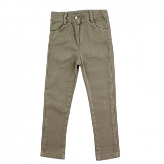 Памучен панталон за момичета в сиво (1 - 5 год.) 1