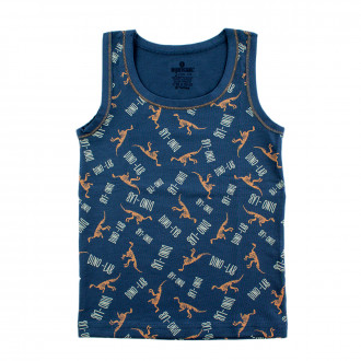 Потник за момчета "Dino-Lab" в цвят деним