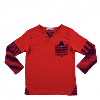 Детска блуза за момчета в червено (3 - 8 год.) 1