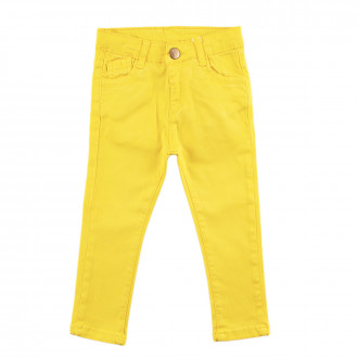 Панталон в жълто за момичета (6 мес. - 3 год.) 1