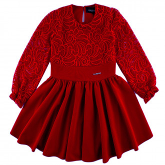 Официална рокля ''Абигейл" в червено (4 - 12 год.) 1