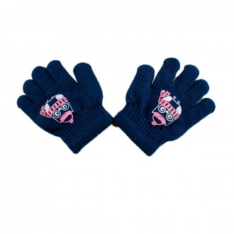 Топли детски ръкавички в деним (10 см.)