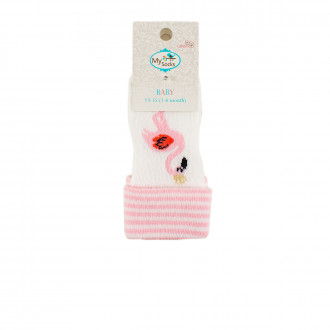 Бебешки къси чорапки за момичета (1 - 6 мес.)