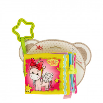 Бебешка мека книжка с дръжка "Пони" 10 х 11 см.
