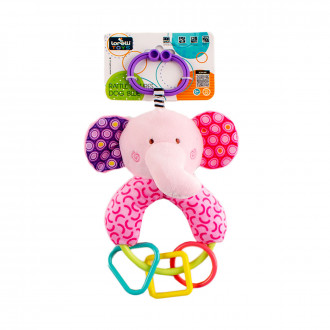 Бебешка дрънкаща играчка "Слонче" 26 см