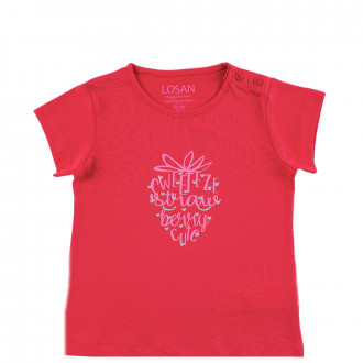 Бебешка тениска за момичета "Strawberry"