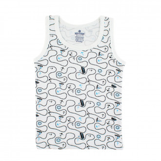 Потник за момчета в бяло "Морски бриз"