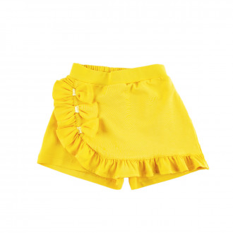 Пола-панталон в жълто с панделки (2 - 10 год.) 1