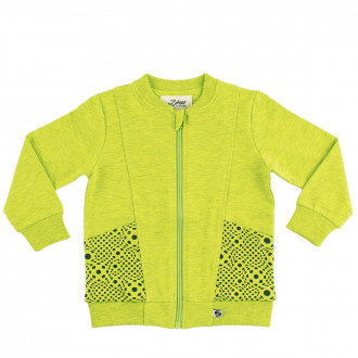 Суичер в цвят лайм за момчета