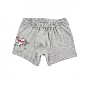 Детски боксер за момчета в сив меланж