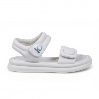 Анатомични бели сандали от екокожа