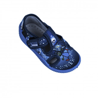 Анатомични дишащи текстилни обувки в синьо "Aliens" 1