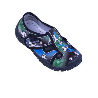 Анатомични дишащи текстилни обувки в "Футбол" в синьо 1