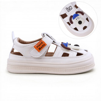 Анатомични сандали "Dog" в светлобежово