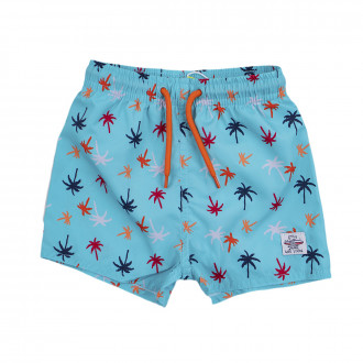 Детски бански за момчета с принтиран десен в синьо 1