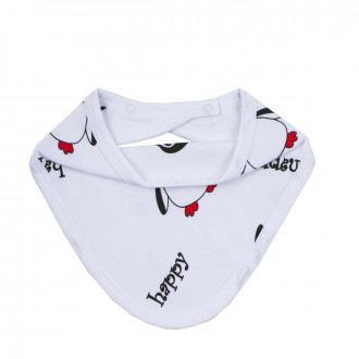 Бебешка двупластова бандана "Happy"