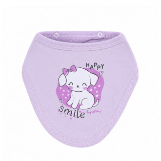 Бебешка двупластова бандана "Happy smile"