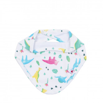 Бебешка двупластова бандана "Little adventure" в екрю