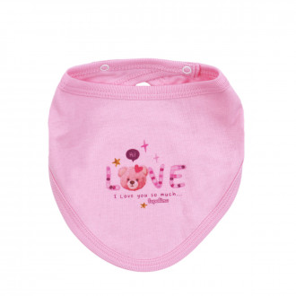 Бебешка двупластова бандана "Love"