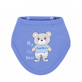 Бебешка двупластова бандана "My little bear"