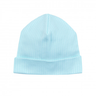 Бебешка двупластова шапка "Happy day" в мента