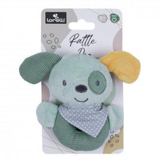 Бебешка мека дрънкалка "Куче" 12 см