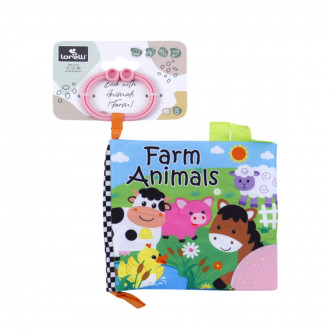 Бебешка мека книжка "Farm Animals" 16 х 15 см