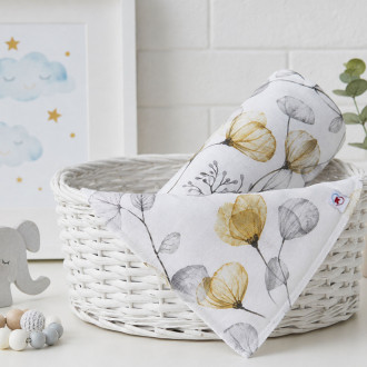 Бебешка муселинова пелена "Flowers" 80 х 80 см