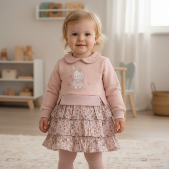 Плътна рокля с волани ''Зайче''