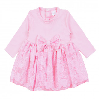 Бебешка рокля "Кали" в розово 1