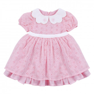 Бебешка рокля от рязана дантела "Кари"