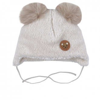 Бебешка зимна пухена шапка с вата