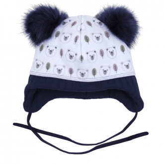 Бебешка зимна шапка с вата "Forest"