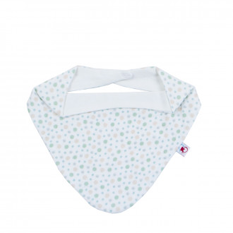 Бебешки бандан от муселин на цветни точки