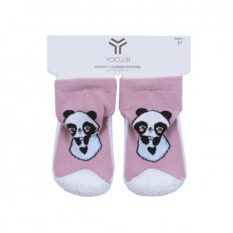 Бебешки чорапки със силиконова подметка "Панда"