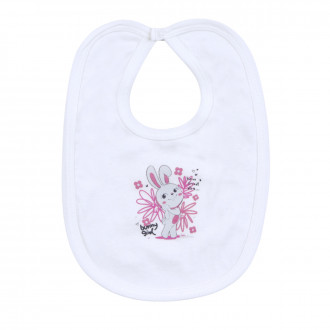 Бебешки двупластов лигавник "Bunny girl" в екрю