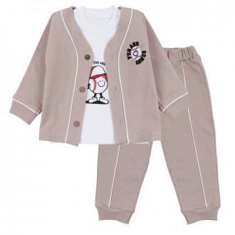 Бебешки комплект от 3 части "Baseball"