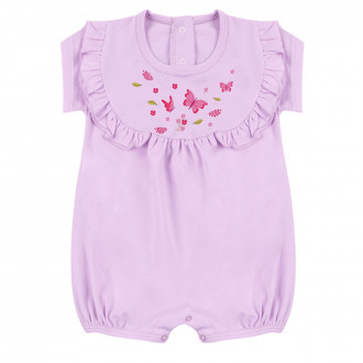 Летен бебешки ромпър ''Butterfly'' в лилаво