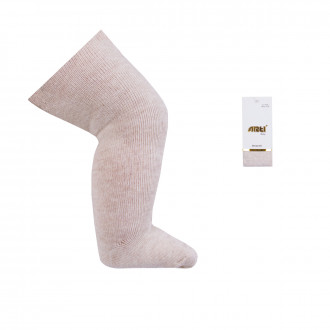 Бебешки памучен чорапогащник в бежово