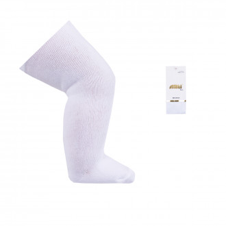 Бебешки памучен чорапогащник в бяло