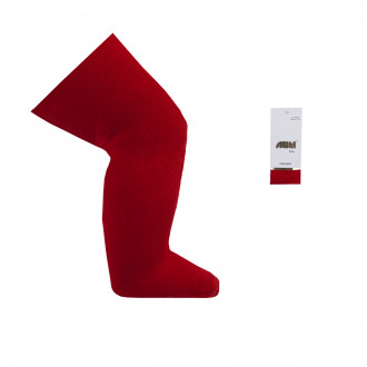 Бебешки памучен чорапогащник в червено