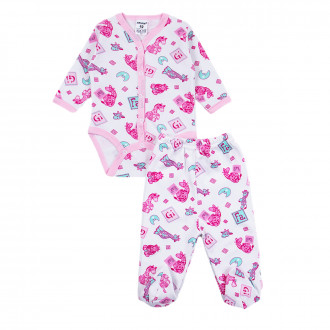 Бебешки памучен комплект "Жираф" 1