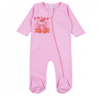 Бебешки памучен ромпър с цип "Chick"