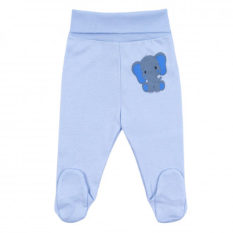 Бебешки памучни ританки "Blue elephant"