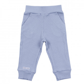 Бебешки панталон с джобчета в пастелно синьо 1
