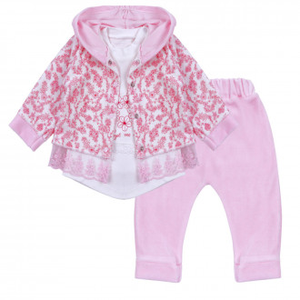 Бебешки плюшен комплект от 3 части