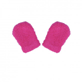 Бебешки пухени ръкавички в циклама